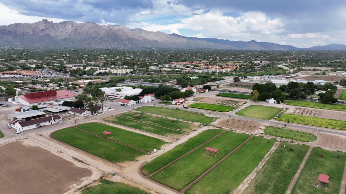 aerial view of the Campus Agricultural Center in Tucson